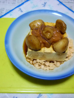 布目のいかの塩辛+焼きにんにくの冷や奴-レシピのメイン写真