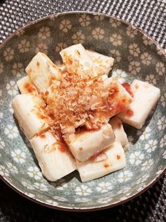 旬の長いもの梅肉タレ和え(おつまみにも)-レシピのメイン写真