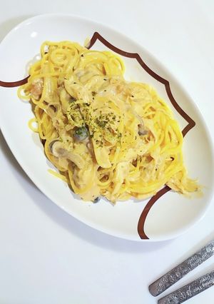 和風豆乳クリームパスタ-レシピのメイン写真