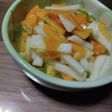 聖護院大根と柿のサラダ