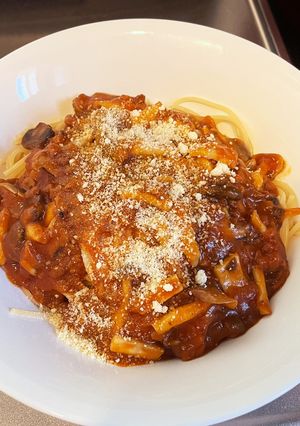 きのこミートパスタ-レシピのメイン写真
