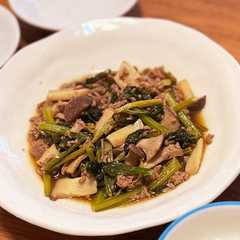 รูปของ 簡単！エリンギと小松菜のひき肉炒め