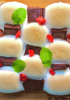 いちごチョコマシュマロトースト12月編-レシピのメイン写真