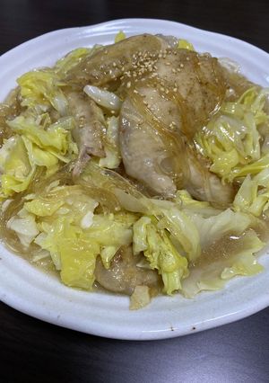 手羽先とキャベツと春雨の和風コンソメ煮込-レシピのメイン写真