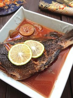メジナの極上白ワインカボス甘辛煮-レシピのメイン写真
