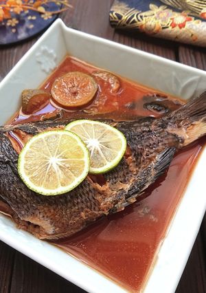 メジナの極上白ワインカボス甘辛煮-レシピのメイン写真