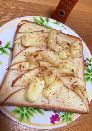 シナモン香る☆りんごとチーズのトースト-レシピのメイン写真