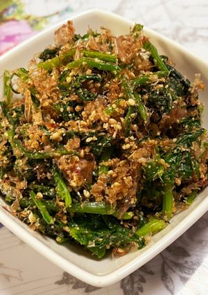 ほうれん草の胡麻和えおかか入り♪-レシピのメイン写真