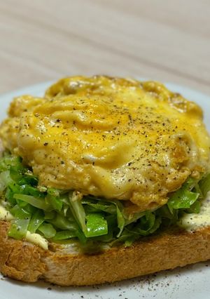 トロトロチーズのふわ玉キャベツトースト-レシピのメイン写真
