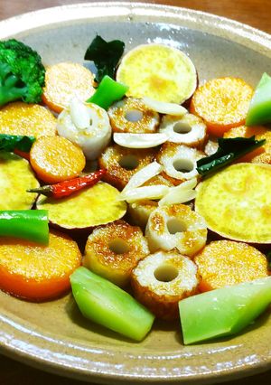 人参と残り野菜と竹輪のグリル-レシピのメイン写真