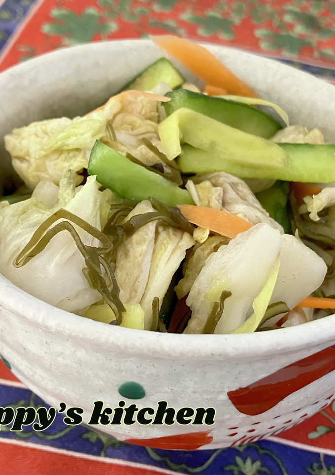 まるごと粉末だしde野菜の浅漬け♪-レシピのメイン写真