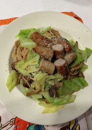 ブラウンマッシュと生ソーセージの秋パスタ-レシピのメイン写真