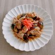 紅生姜の汁をソースに!豚肉と茄子の炒め物