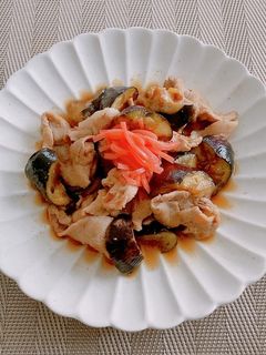 紅生姜の汁をソースに!豚肉と茄子の炒め物-レシピのメイン写真
