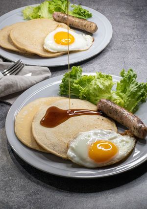 全粒粉お食事パンケーキ-レシピのメイン写真