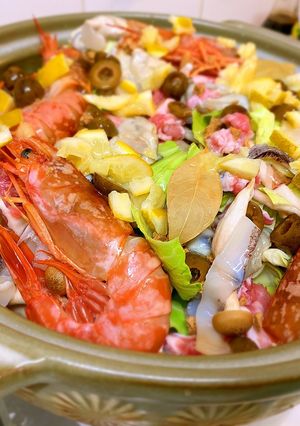 簡単豪華なシーフードキャベツ蒸し-レシピのメイン写真