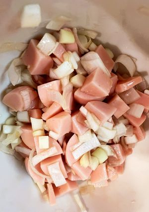 切って混ぜるだけ魚肉ソーセージのネギ和え-レシピのメイン写真
