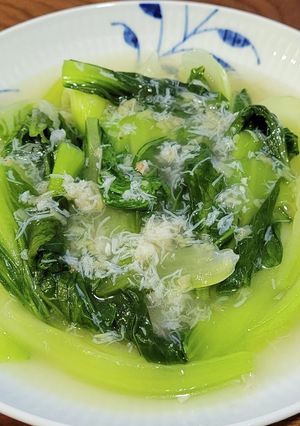 チンゲン菜のカニ缶あんかけ-レシピのメイン写真