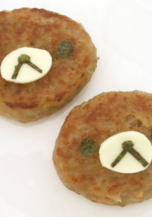 キャラ弁★ミニハンバーグでリラックマ-レシピのメイン写真