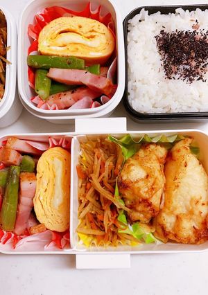 娘のお弁当206+ダンナの分も★-レシピのメイン写真
