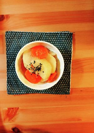 長芋と人参の煮物-レシピのメイン写真