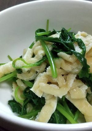 三つ葉と油揚げのお浸し-レシピのメイン写真
