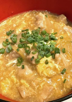 親子あんかけうどん-レシピのメイン写真