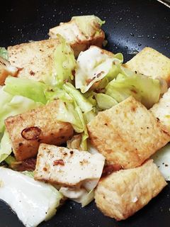 キャベツと厚揚げ☆アンチョビ炒め-レシピのメイン写真