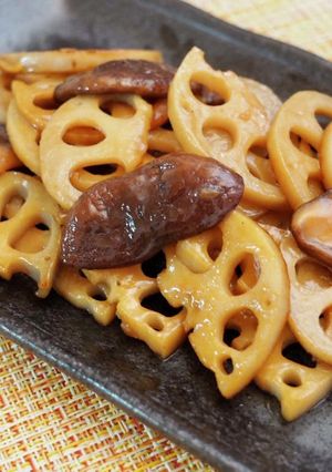 しいたけとれんこんのオイスターソース炒め-レシピのメイン写真