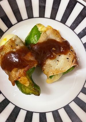 チーズ入りピーマン肉巻き-レシピのメイン写真