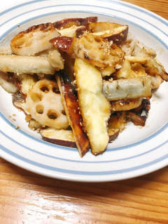 さつまいも、蓮根、牛蒡の甘唐揚げ-レシピのメイン写真