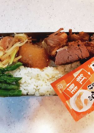 高校生弁当覚え書き106豚角煮弁当-レシピのメイン写真