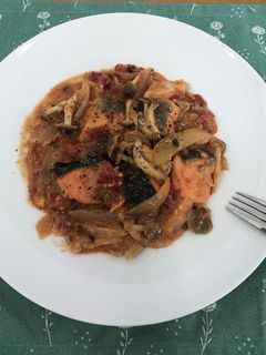 牛乳で!鮭のトマトクリーム煮-レシピのメイン写真