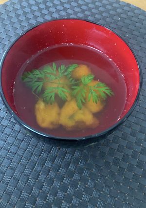 かぼちゃ団子のおすまし-レシピのメイン写真