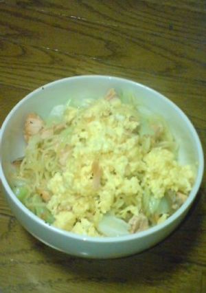 鮭と卵の塩焼きそば-レシピのメイン写真
