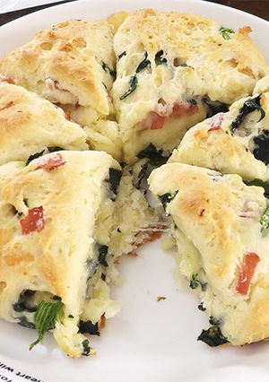 簡単♪ほうれん草&ベーコンの豆腐スコーン-レシピのメイン写真
