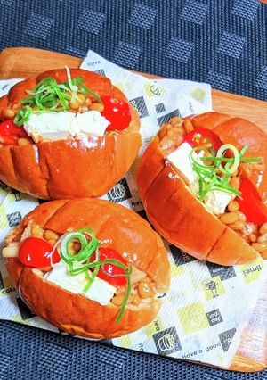 キムチ納豆とクリチのロールサンド-レシピのメイン写真