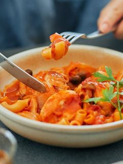 鶏肉とお豆のトマト煮込み風-レシピのメイン写真