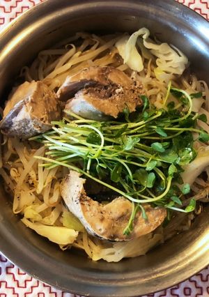サバ缶ともやしの鍋-レシピのメイン写真