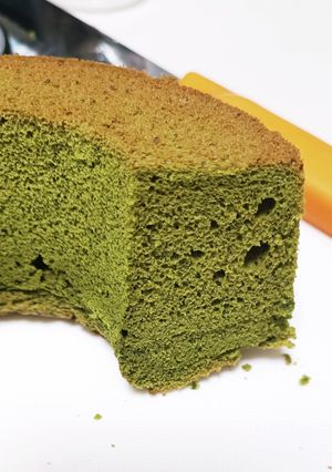 簡単！混ぜるだけ！抹茶シフォンケーキ-レシピのメイン写真
