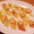 イタリア料理店の真鯛のカルパッチョ