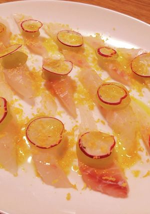 イタリア料理店の真鯛のカルパッチョ-レシピのメイン写真