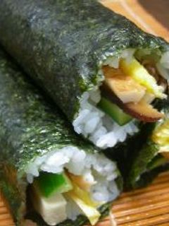 恵方巻き 牛肉のしぐれ煮入り 巻きずし -レシピのメイン写真