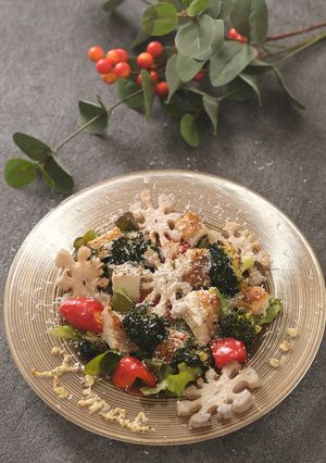 グリル野菜とローストチキンのサラダ❄-レシピのメイン写真