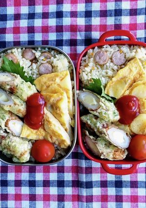 高校生　息子と娘のお弁当 62-レシピのメイン写真
