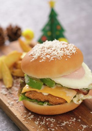 クリスマスごちそうバーガー♪-レシピのメイン写真