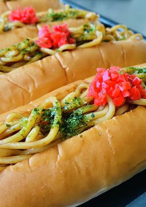 ★レンジで簡単・焼きそばパン-レシピのメイン写真