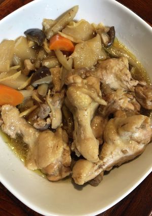 圧力鍋で手羽元と根菜のさっぱり煮-レシピのメイン写真