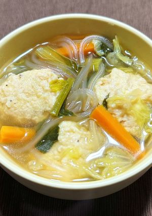 給食の味♡ 肉団子と春雨のスープ-レシピのメイン写真