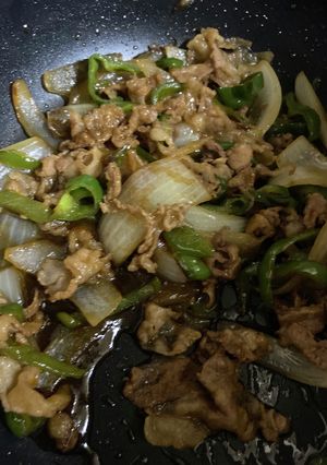ピーマンと玉ねぎと豚肉の炒め物-レシピのメイン写真